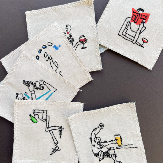 drip coasters - pack of 6