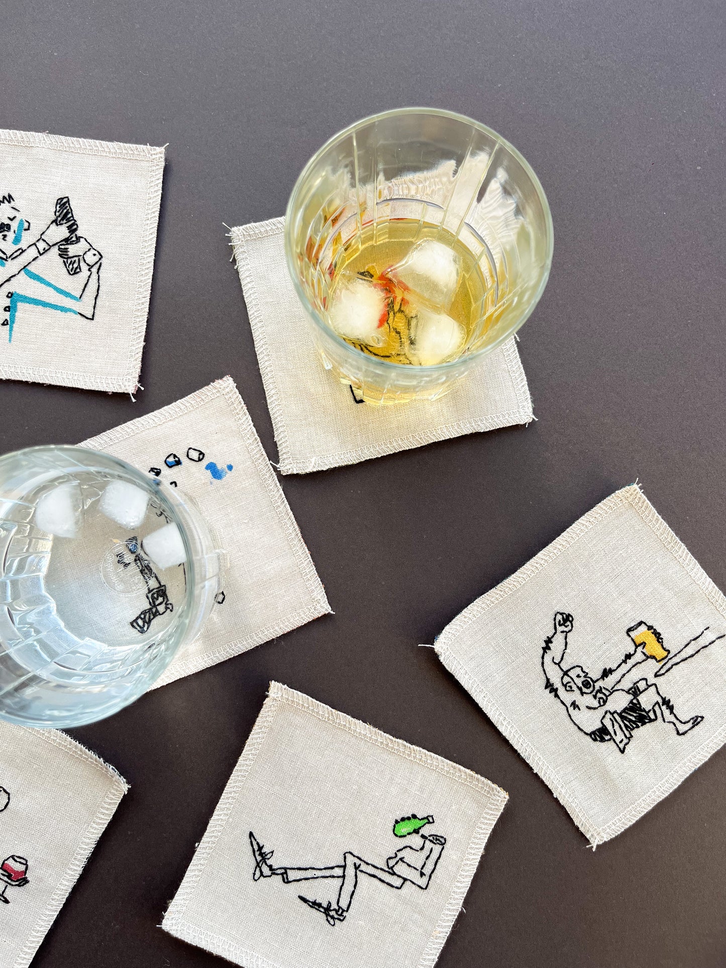 drip coasters - pack of 6