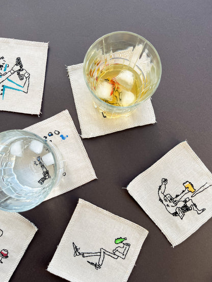 drip coasters - pack of 6