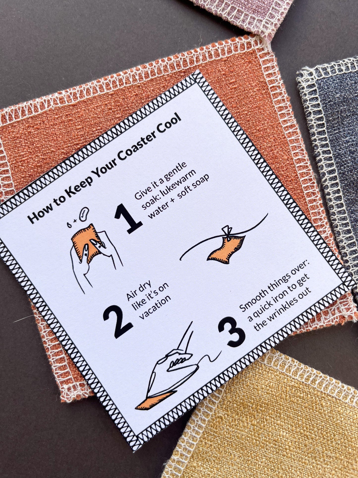 drip coasters - pack of 6