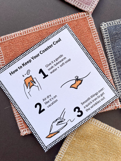 drip coasters - pack of 6